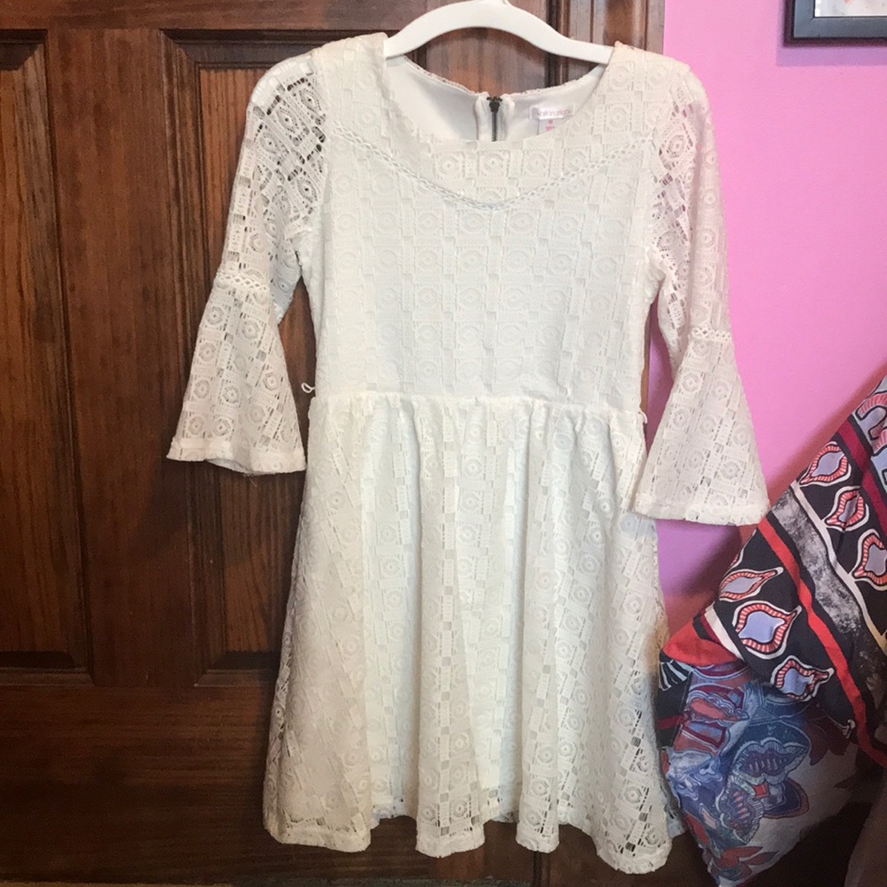 Girls size medium lace dress